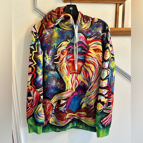 Neiman Marcus monkey hoodie runway item use less than 3 times dry clean - Picture 2 of 2